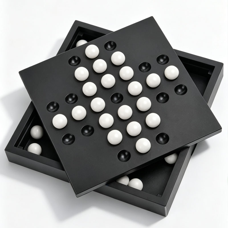 Kids Education Board - Europe Classic Single Chess Peg Solitaire