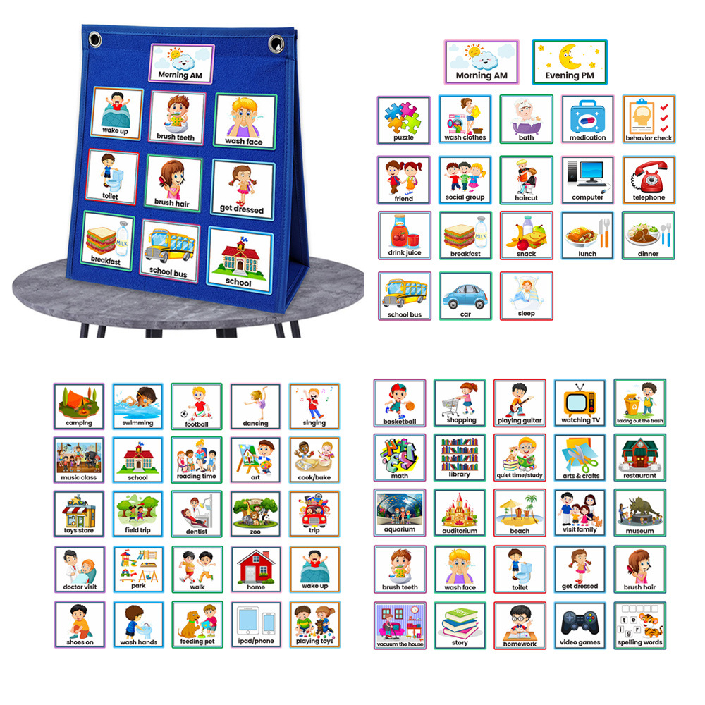 Kids Education Board - New Arrival Double-sided Self-standing Foladble Desktop