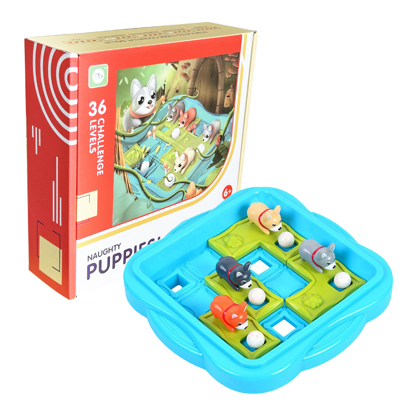 Kids Education Board - Board Game Naughty Puppies Children Educational