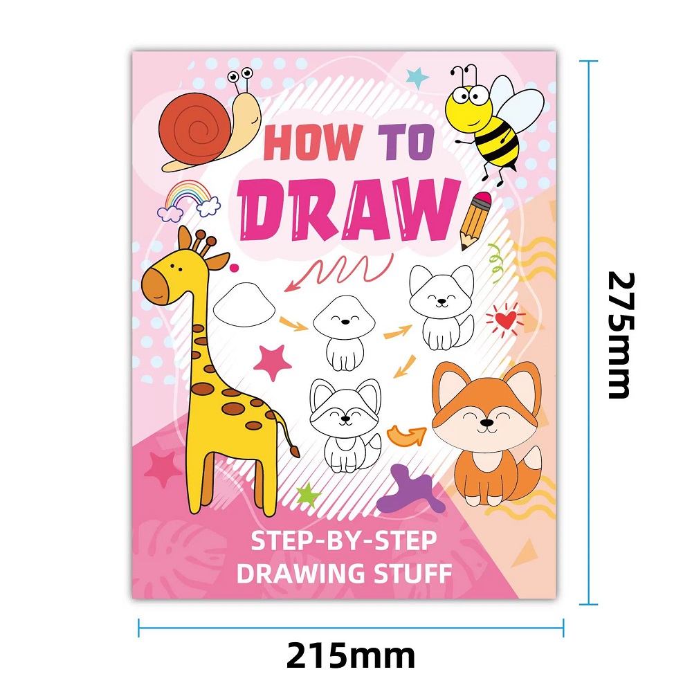 Kids Early Education Books - How To Draw Animal Cartoon Sketch