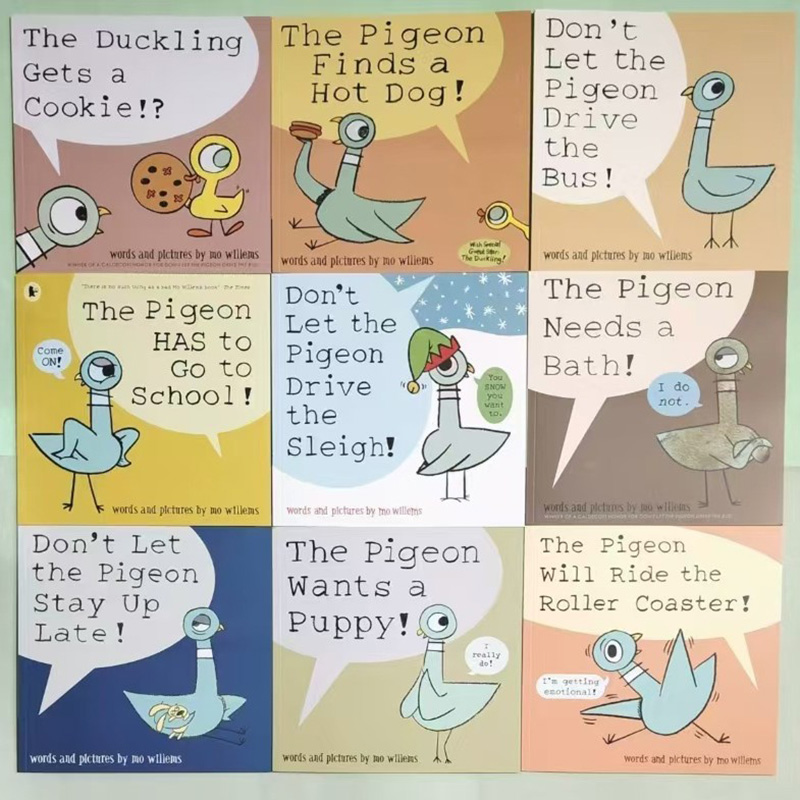 Kids Early Education Books - 9 Books Don't Let the Pigeon
