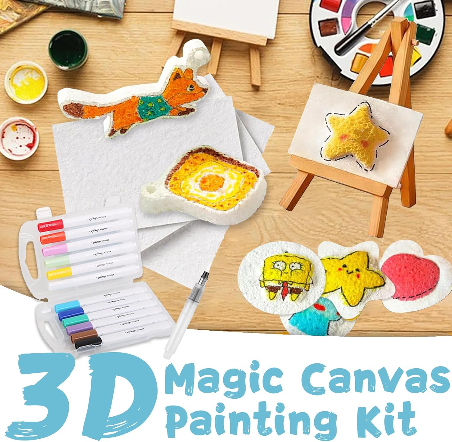 3D Puffy Foam Texture Painting - Kids Education Board ulasan dan harga