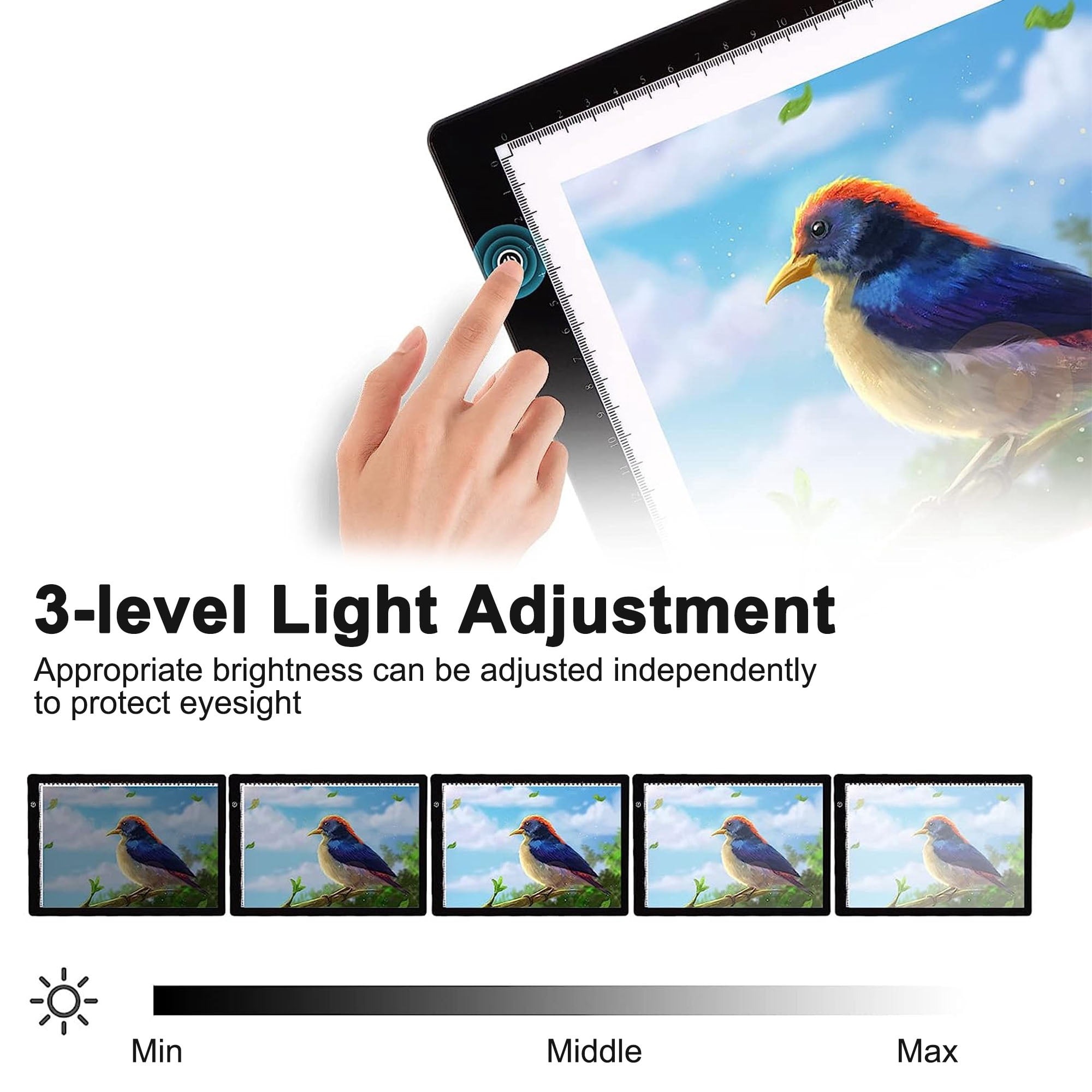 Led Drawing Copy Pad 3 Level D - Kids Education Tablets ulasan dan harga