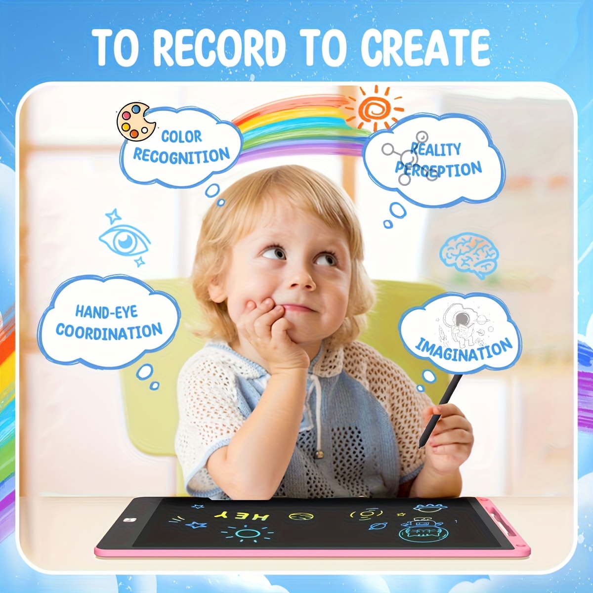 30pcs of 8.5 Inch LCD Drawing  - Kids Education Tablets ulasan dan harga