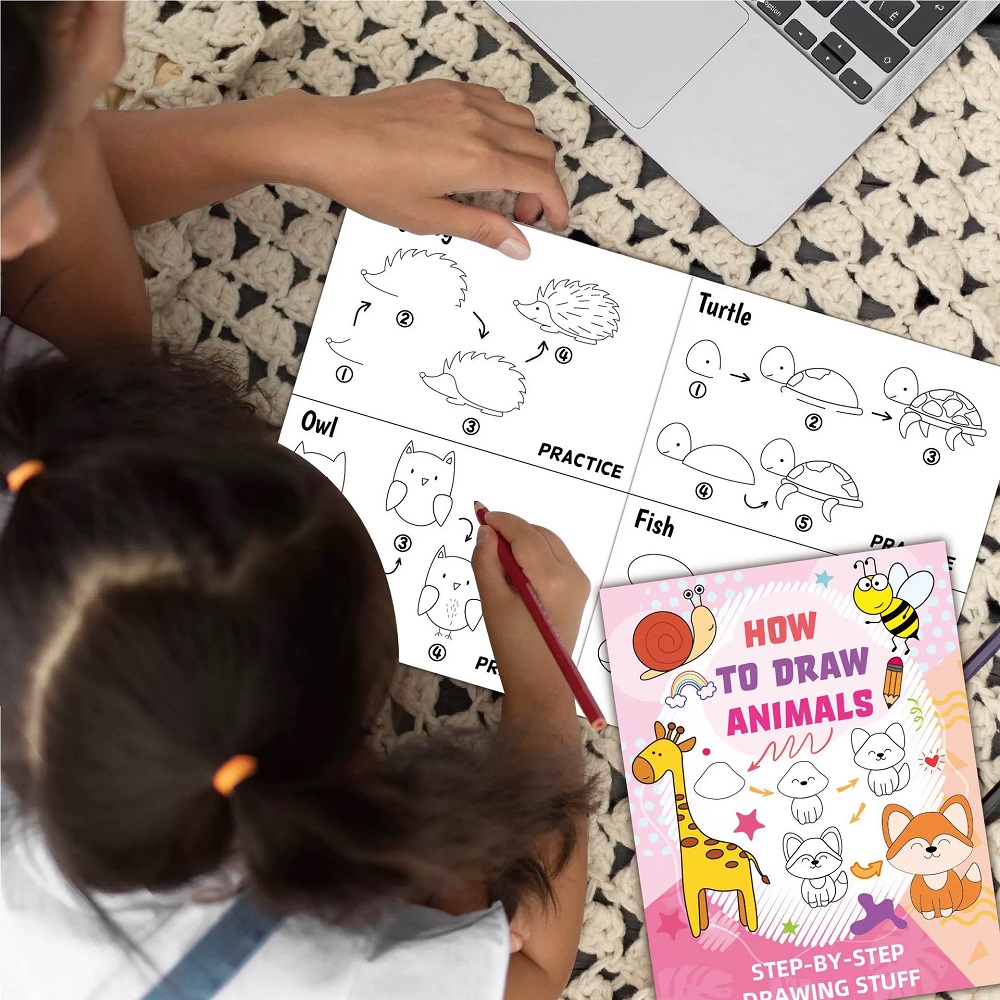 How To Draw Animal Cartoon Ske - Kids Early Education Books ulasan dan harga