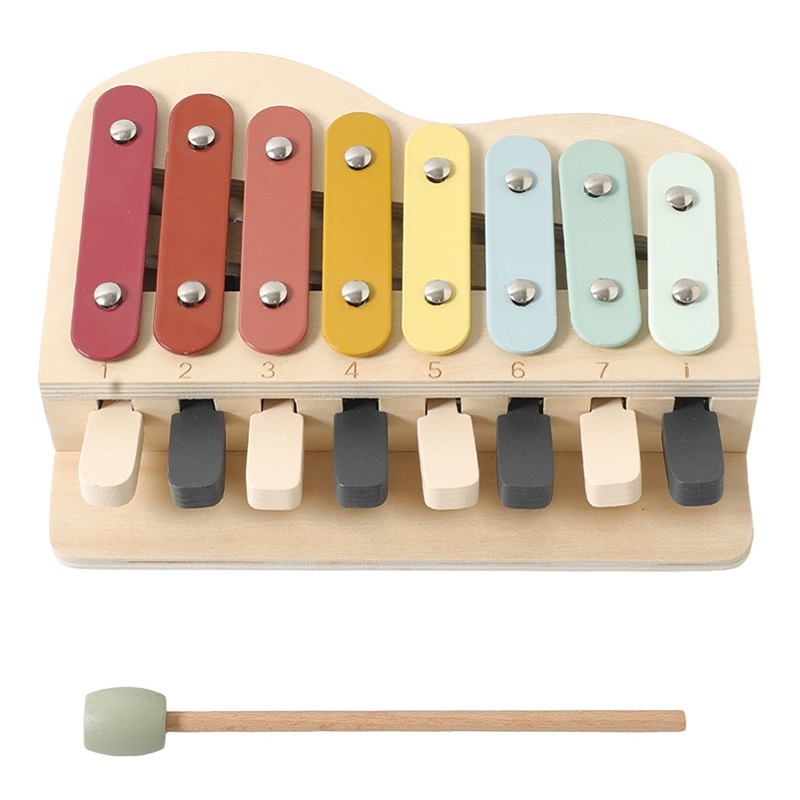 Montessori Wooden Piano Toy Co - Kids Education Learn Tv ulasan dan harga