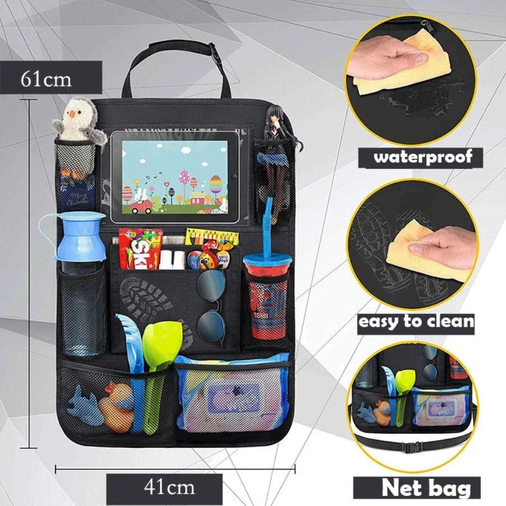 Car Seat Back Organizer 9 Stor - Kids Education Tablets ulasan dan harga