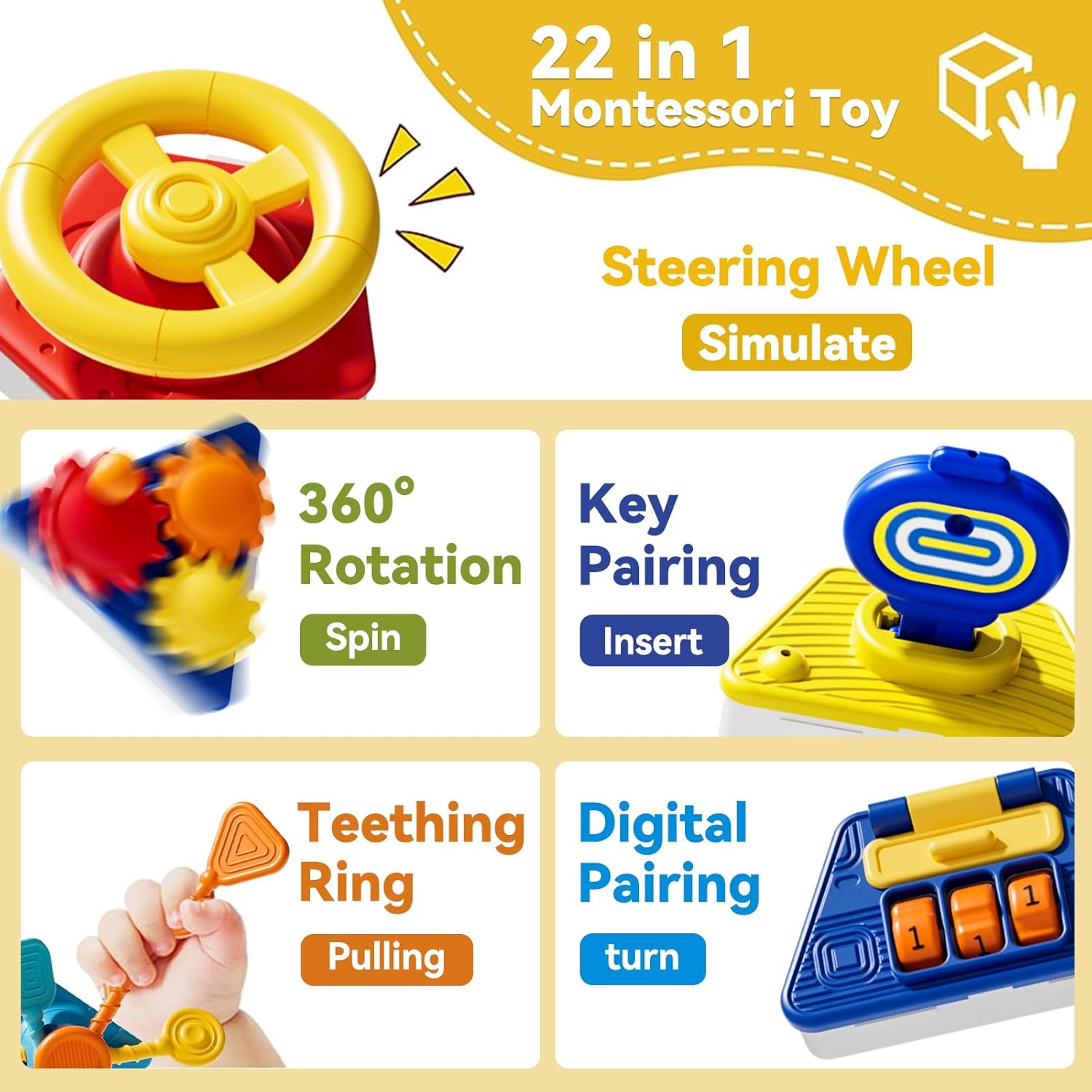Baby Busy Board Activity Cube  - Kids Education Board ulasan dan harga