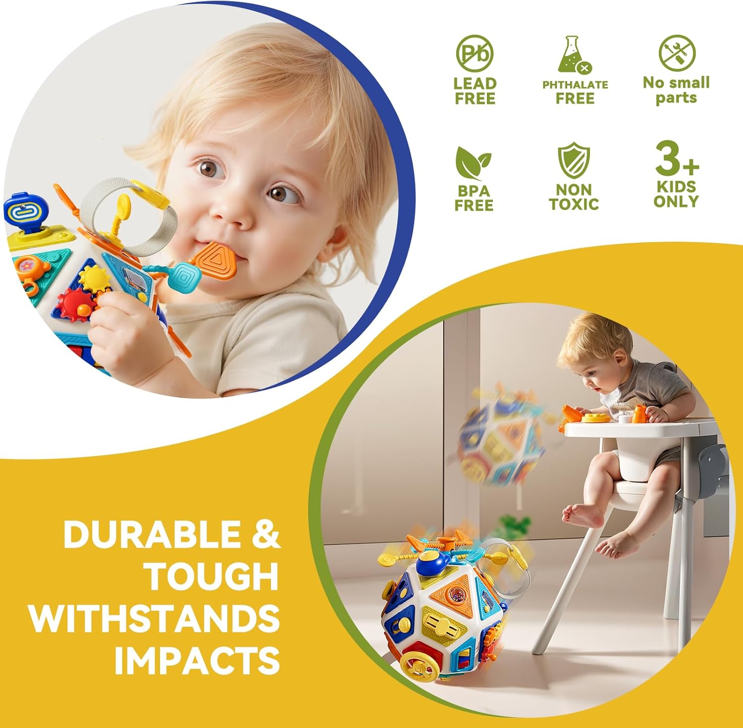Baby Busy Board Activity Cube  - Kids Education Board ulasan dan harga