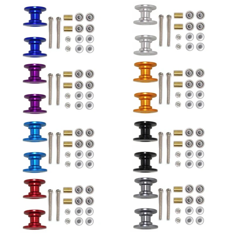 2Pcs 12-13mm Double Guide Roll - Tamiya Model Mini 4Wd ulasan dan harga
