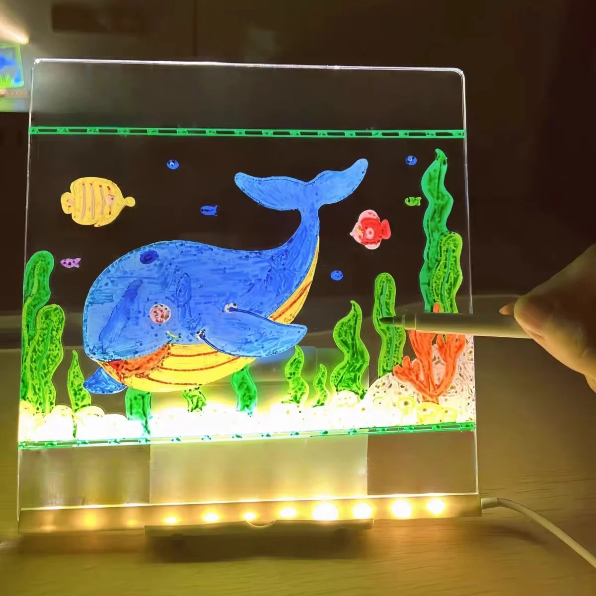 Magic Glow Kids Drawing Board: - Kids Education Tablets ulasan dan harga