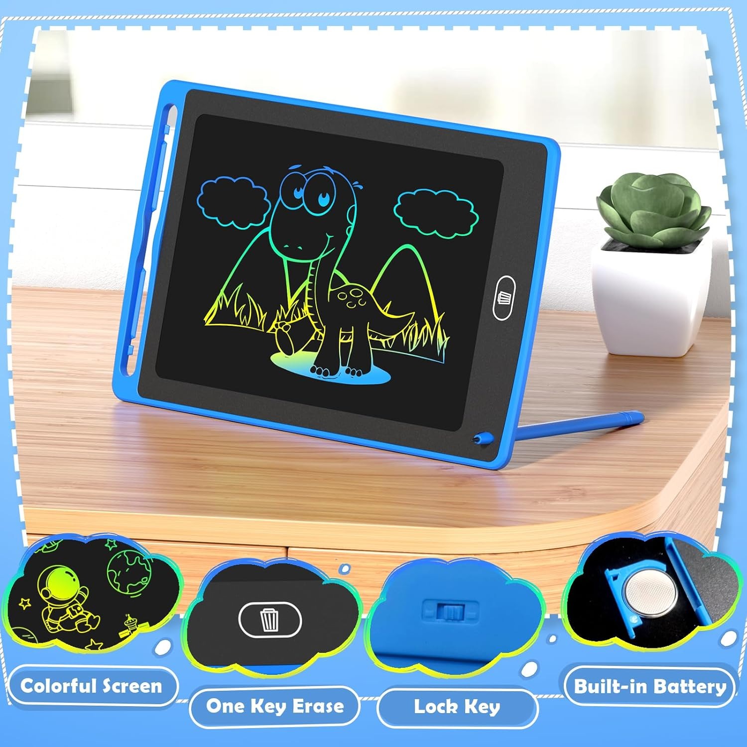 Pack LCD Writing Tablet for Ki - Kids Education Board ulasan dan harga