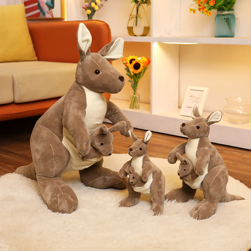 Realistic Mother Baby Kangaroo - Kangaroo Kids Education ulasan dan harga